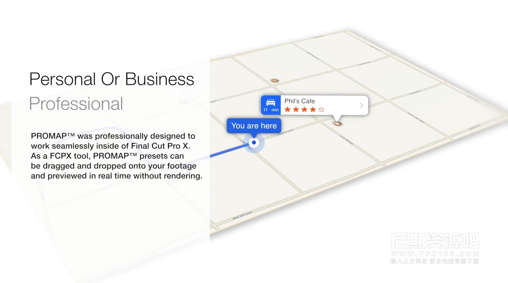 FCPX插件 地图导航线路运动轨迹位置坐标地点标注动画工具 ProMap+教程 | MAC影视后期资源站