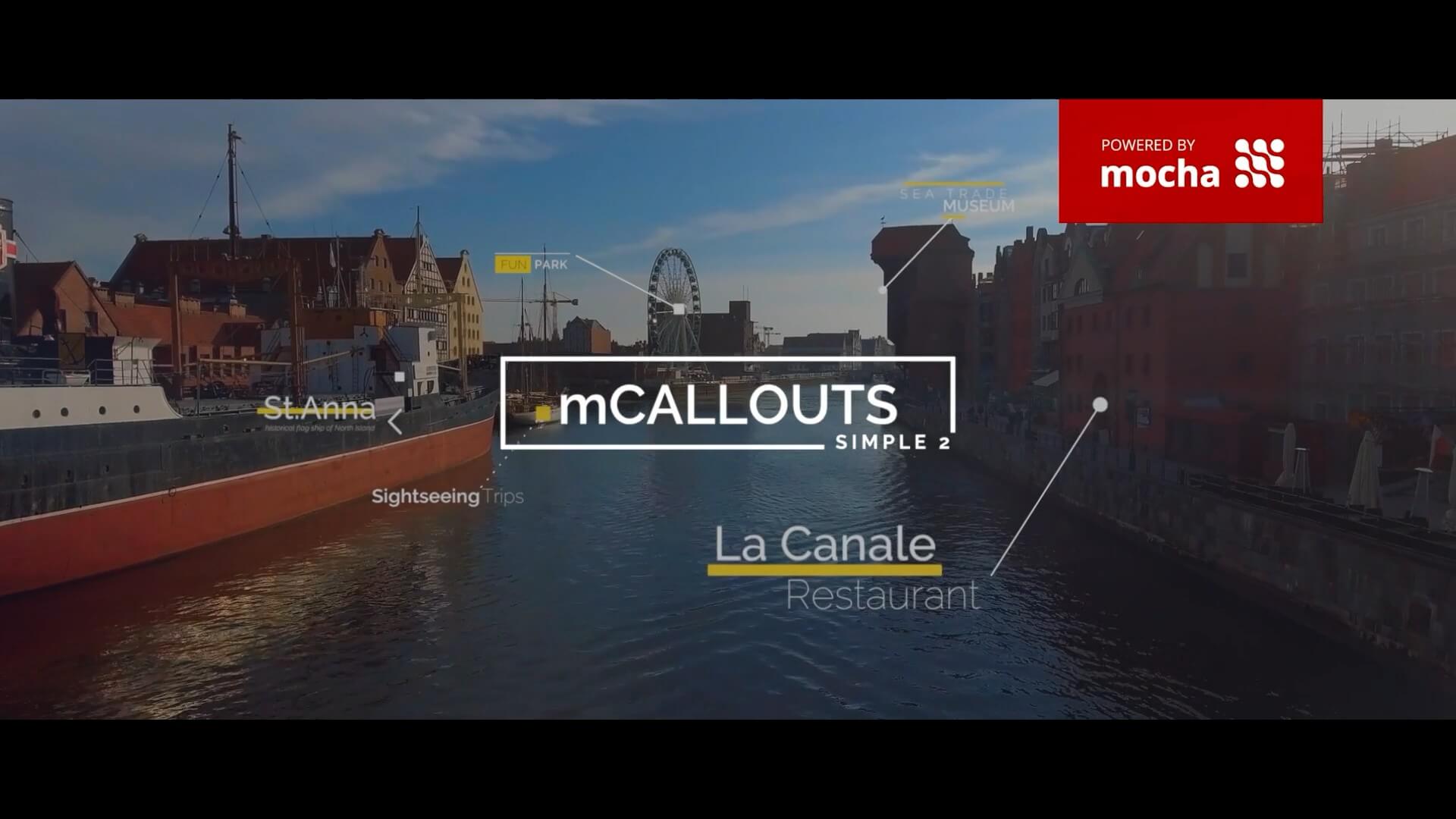 FCPX插件 50种自动跟踪线条呼出标题注释动画 一键安装版 mCallouts Simple 2